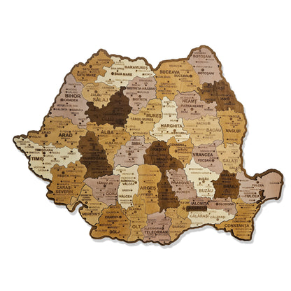 Harta României 3D
