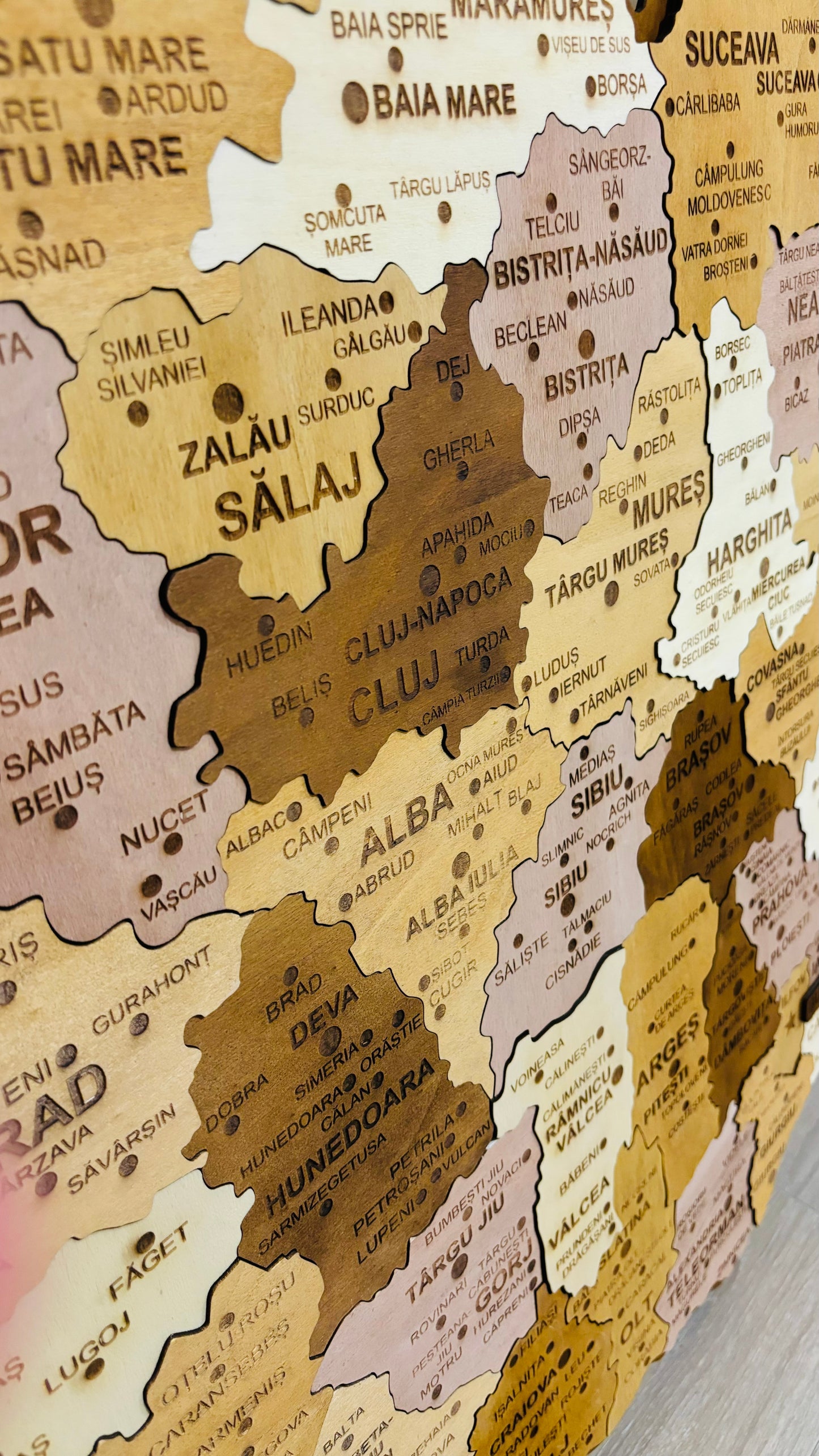 Harta României 3D